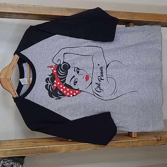 Vintage Style "Girl Power" Tshirt - Picture 1 of 5